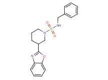 3-(1,3-benzoxazol-2-yl)-N-benzylpiperidine-1-sulfonamide