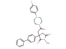 3-(4-biphenylyl)-3-{2-[4-(4-fluorophenyl)-1-piperazinyl]-2-oxoethyl}-1-methyl-2,5-pyrrolidinedione