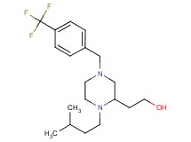 2-{1-(3-methylbutyl)-4-[4-(trifluoromethyl)benzyl]-2-piperazinyl}ethanol
