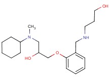 3-[(2-{3-[cyclohexyl(methyl)amino]-2-hydroxypropoxy}benzyl)amino]-1-propanol