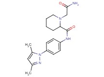 1-(2-amino-2-oxoethyl)-N-[4-(3,5-dimethyl-1H-pyrazol-1-yl)phenyl]piperidine-2-carboxamide