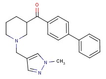 4-biphenylyl{1-[(1-methyl-1H-pyrazol-4-yl)methyl]-3-piperidinyl}methanone