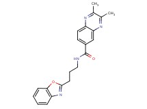 N-[3-(1,3-benzoxazol-2-yl)propyl]-2,3-dimethyl-6-quinoxalinecarboxamide