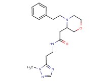 N-[2-(1-methyl-1H-1,2,4-triazol-5-yl)ethyl]-2-[4-(2-phenylethyl)-3-morpholinyl]acetamide
