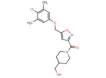 [1-({5-[(4-chloro-3,5-dimethylphenoxy)methyl]-3-isoxazolyl}carbonyl)-4-piperidinyl]methanol