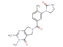 2,3-dimethyl-6-[4-methyl-3-(2-oxo-1-imidazolidinyl)benzoyl]-3,5,6,7-tetrahydro-4H-pyrrolo[3,4-d]pyrimidin-4-one