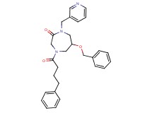 6-(benzyloxy)-4-(4-phenylbutanoyl)-1-(3-pyridinylmethyl)-1,4-diazepan-2-one