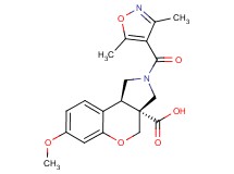 (3aR*,9bR*)-2-[(3,5-dimethylisoxazol-4-yl)carbonyl]-7-methoxy-1,2,3,9b-tetrahydrochromeno[3,4-c]pyrrole-3a(4H)-carboxylic acid