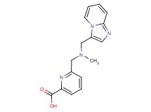 6-{[(imidazo[1,2-a]pyridin-3-ylmethyl)(methyl)amino]methyl}pyridine-2-carboxylic acid
