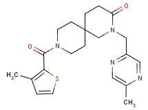 2-[(5-methylpyrazin-2-yl)methyl]-9-[(3-methyl-2-thienyl)carbonyl]-2,9-diazaspiro[5.5]undecan-3-one