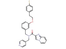 N-{3-[2-(4-fluorophenyl)ethoxy]benzyl}-N-(4-pyridinylmethyl)imidazo[1,2-a]pyridine-2-carboxamide