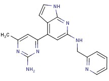 4-(2-amino-6-methylpyrimidin-4-yl)-N-(pyridin-2-ylmethyl)-1H-pyrrolo[2,3-b]pyridin-6-amine