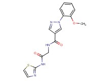 1-(2-methoxyphenyl)-N-[2-oxo-2-(1,3-thiazol-2-ylamino)ethyl]-1H-pyrazole-4-carboxamide