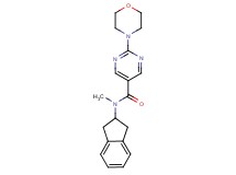 N-(2,3-dihydro-1H-inden-2-yl)-N-methyl-2-morpholin-4-ylpyrimidine-5-carboxamide