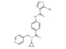N-(4-{[cyclopropyl(pyridin-4-ylmethyl)amino]carbonyl}phenyl)-2-methyl-3-furamide