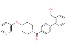 [2-(5-{[4-(pyridin-3-yloxy)piperidin-1-yl]carbonyl}pyridin-2-yl)phenyl]methanol