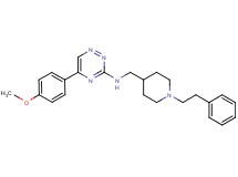 5-(4-methoxyphenyl)-N-{[1-(2-phenylethyl)-4-piperidinyl]methyl}-1,2,4-triazin-3-amine