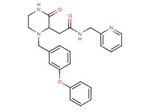 2-[3-oxo-1-(3-phenoxybenzyl)-2-piperazinyl]-N-(2-pyridinylmethyl)acetamide