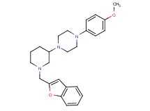 1-[1-(1-benzofuran-2-ylmethyl)-3-piperidinyl]-4-(4-methoxyphenyl)piperazine