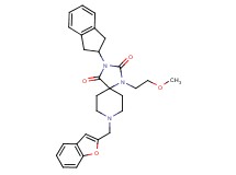 8-(1-benzofuran-2-ylmethyl)-3-(2,3-dihydro-1H-inden-2-yl)-1-(2-methoxyethyl)-1,3,8-triazaspiro[4.5]decane-2,4-dione