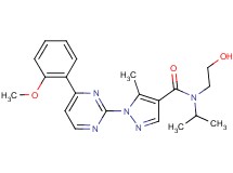 N-(2-hydroxyethyl)-N-isopropyl-1-[4-(2-methoxyphenyl)-2-pyrimidinyl]-5-methyl-1H-pyrazole-4-carboxamide