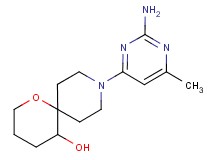 9-(2-amino-6-methylpyrimidin-4-yl)-1-oxa-9-azaspiro[5.5]undecan-5-ol