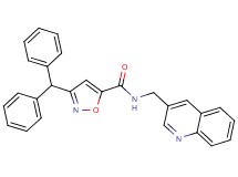 3-(diphenylmethyl)-N-(3-quinolinylmethyl)-5-isoxazolecarboxamide