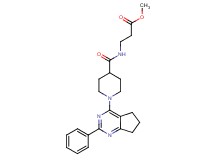 methyl N-{[1-(2-phenyl-6,7-dihydro-5H-cyclopenta[d]pyrimidin-4-yl)-4-piperidinyl]carbonyl}-beta-alaninate