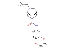 (1R*,5R*)-6-(cyclopropylmethyl)-N-(3,4-dimethoxyphenyl)-3,6-diazabicyclo[3.2.2]nonane-3-carboxamide