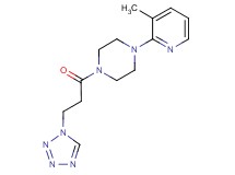 1-(3-methyl-2-pyridinyl)-4-[3-(1H-tetrazol-1-yl)propanoyl]piperazine