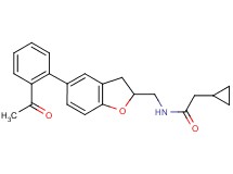 N-{[5-(2-acetylphenyl)-2,3-dihydro-1-benzofuran-2-yl]methyl}-2-cyclopropylacetamide