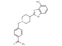 1-(4-{[4-(4-methyl-1H-benzimidazol-2-yl)-1-piperidinyl]methyl}phenyl)ethanone