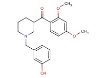 (2,4-dimethoxyphenyl)[1-(3-hydroxybenzyl)-3-piperidinyl]methanone