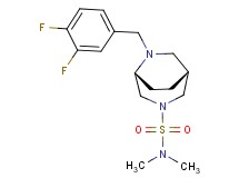 (1R*,5R*)-6-(3,4-difluorobenzyl)-N,N-dimethyl-3,6-diazabicyclo[3.2.2]nonane-3-sulfonamide