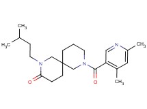 8-[(4,6-dimethyl-3-pyridinyl)carbonyl]-2-(3-methylbutyl)-2,8-diazaspiro[5.5]undecan-3-one