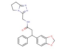 3-(1,3-benzodioxol-5-yl)-N-(6,7-dihydro-5H-pyrrolo[2,1-c][1,2,4]triazol-3-ylmethyl)-3-phenylpropanamide