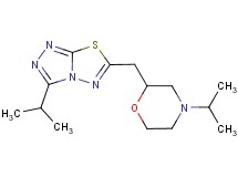 3-isopropyl-6-[(4-isopropylmorpholin-2-yl)methyl][1,2,4]triazolo[3,4-b][1,3,4]thiadiazole