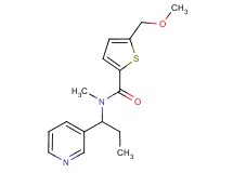 5-(methoxymethyl)-N-methyl-N-(1-pyridin-3-ylpropyl)thiophene-2-carboxamide
