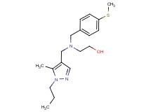 2-{[(5-methyl-1-propyl-1H-pyrazol-4-yl)methyl][4-(methylthio)benzyl]amino}ethanol