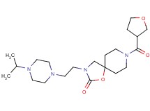 3-[2-(4-isopropylpiperazin-1-yl)ethyl]-8-(tetrahydrofuran-3-ylcarbonyl)-1-oxa-3,8-diazaspiro[4.5]decan-2-one
