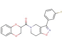 5-(2,3-dihydro-1,4-benzodioxin-2-ylcarbonyl)-3-(3-fluorophenyl)-4,5,6,7-tetrahydroisoxazolo[4,5-c]pyridine