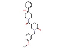 5-[(4-hydroxy-4-phenyl-1-piperidinyl)carbonyl]-1-(3-methoxybenzyl)-2-piperidinone