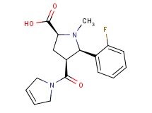 (2S*,4S*,5R*)-4-(2,5-dihydro-1H-pyrrol-1-ylcarbonyl)-5-(2-fluorophenyl)-1-methylpyrrolidine-2-carboxylic acid