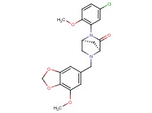 (1S*,4S*)-2-(5-chloro-2-methoxyphenyl)-5-[(7-methoxy-1,3-benzodioxol-5-yl)methyl]-2,5-diazabicyclo[2.2.1]heptan-3-one