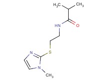 2-methyl-N-{2-[(1-methyl-1H-imidazol-2-yl)thio]ethyl}propanamide trifluoroacetate