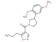 4-{[3-(2,5-dimethoxyphenyl)-1-pyrrolidinyl]carbonyl}-5-propylisoxazole