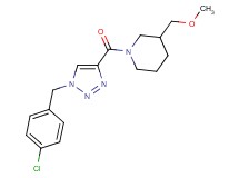 1-{[1-(4-chlorobenzyl)-1H-1,2,3-triazol-4-yl]carbonyl}-3-(methoxymethyl)piperidine