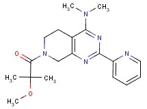 7-(2-methoxy-2-methylpropanoyl)-N,N-dimethyl-2-pyridin-2-yl-5,6,7,8-tetrahydropyrido[3,4-d]pyrimidin-4-amine