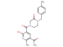 4-[(5-acetyl-2-hydroxy-6-methyl-3-pyridinyl)carbonyl]-1-(4-methylbenzyl)-2-piperazinone