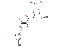 4-hydroxy-N-[(3S*,4S*)-1-isopropyl-4-methoxypyrrolidin-3-yl]-2-(2-methyl-1,3-thiazol-4-yl)pyrimidine-5-carboxamide
